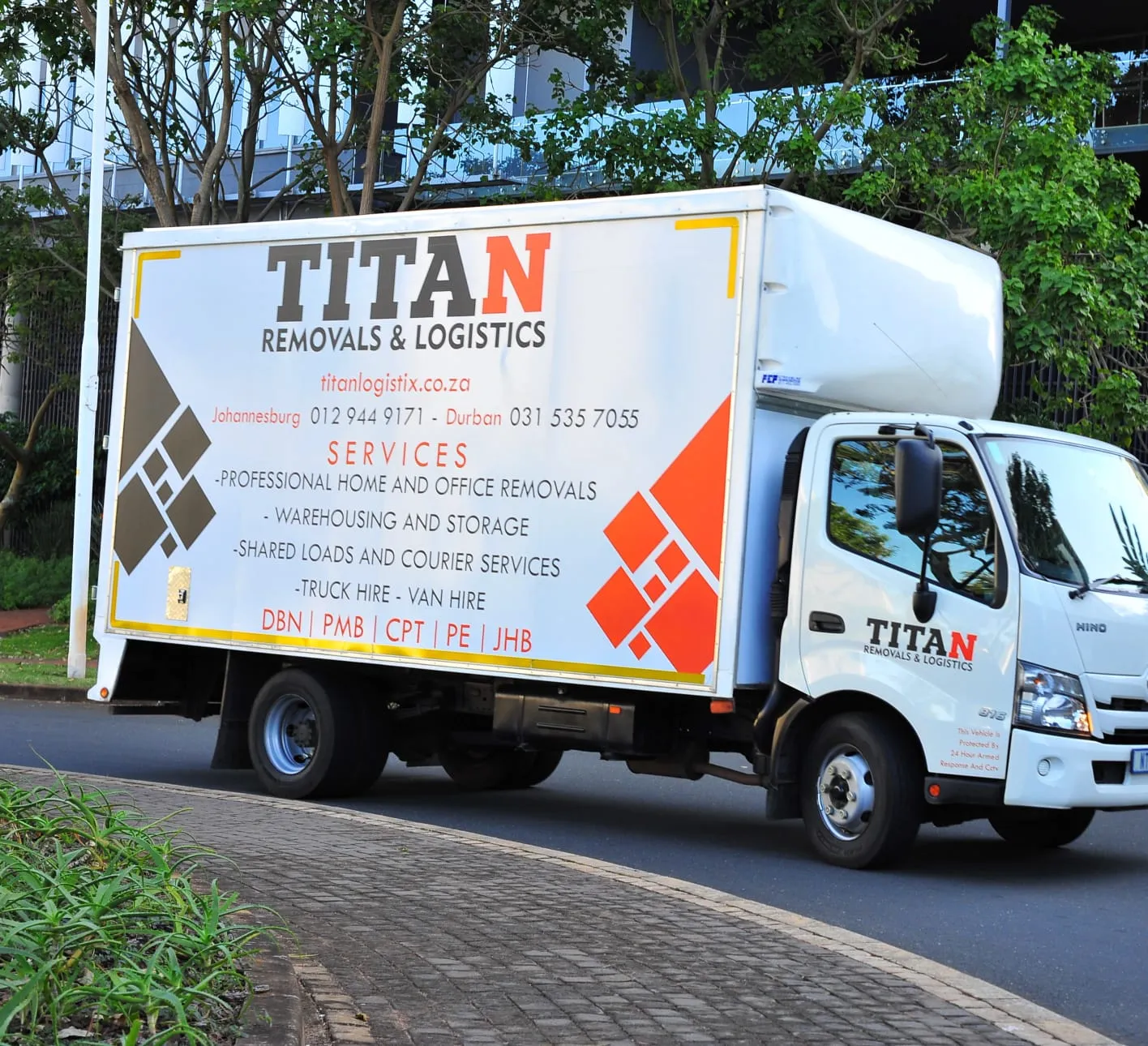 Titan Logistix professional fleet on the road
